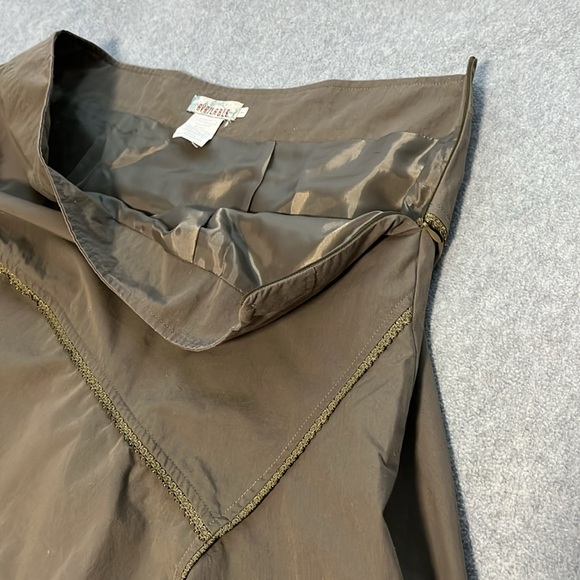 Woodland Fairy Embroidered Midi Skirt Large Lace Cottage Gypsy Artsy Modest Boho - Picture 9 of 10